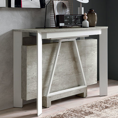 Moderner Konsolentisch - TREK - altacom italia - lackiertes Holz / Aluminium / melaminbeschichtet