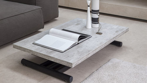 Moderner Couchtisch - FENICE - altacom italia - Glas / melaminbeschichtet / Gestell aus Metall