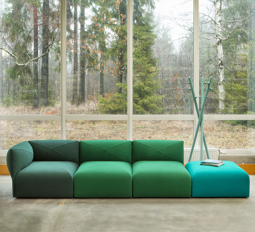 Modulsofa - BLOB - Jonas Ihreborn - modern / Stoff / rot