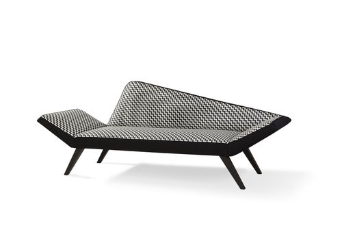 Modernes Sofa - FACETT - Jonas Ihreborn - Stoff / grau / Zweisitzer