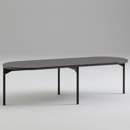 Moderner Esstisch - TALK - Jonas Ihreborn - Metall / Marmor / Valchromat®