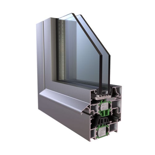 Aluminium-Fensterprofil - HYBRID A40 SI - Europa Profil Aluminium SA - mit Wärmedämmung