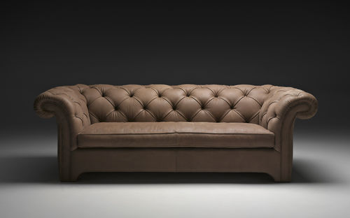 Modernes Sofa - ROYAL - PINTON SAS - Stoff / Leder / grün
