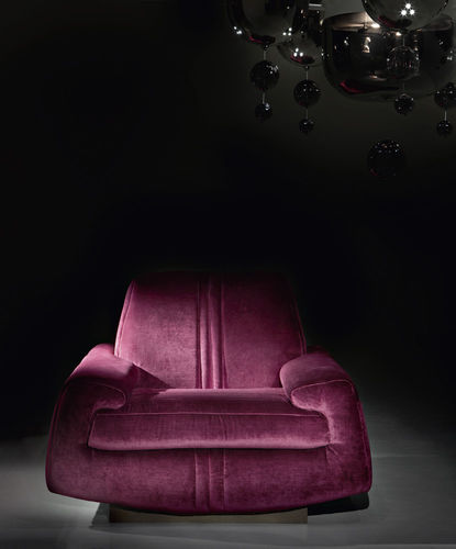 Moderner Sessel - SPA - PINTON SAS - Leder / Stoff / mit abnehmbarem Bezug