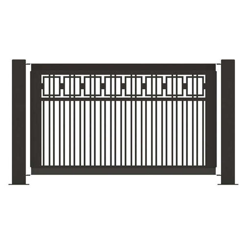Platten-Zaun - MF5047 HS - Tectura Designs - für öffentliche Bereiche / Stahl / klassisch