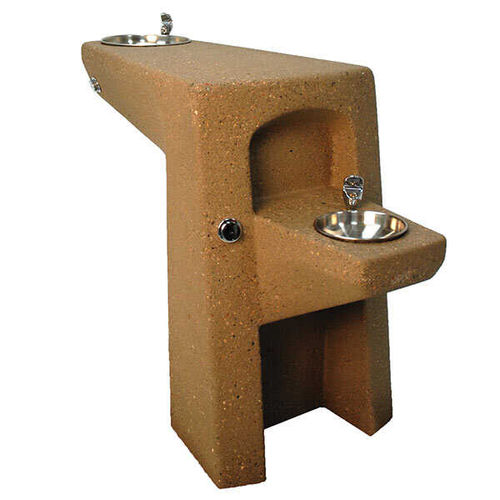 Behindertenfreundlicher Trinkbrunnen - TF7071 HS - Tectura Designs - für Außenbereich / Beton / für öffentliche Bereiche