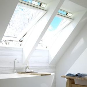 PVC-Dachfenster - IGOV E2 - okpol - mit zentraler Drehachse / mit Doppelverglasung / mit Wärmedämmung