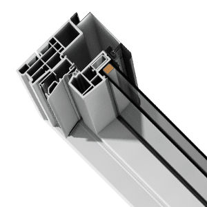 PVC-Fensterprofil - NORMAL - okpol - wärmeisoliert