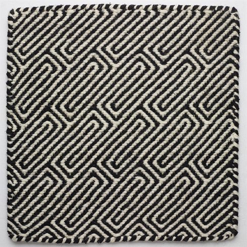Moderner Teppich - BRICK FLATWEAVE - Nash Andrea - geometrisches Muster / Wolle / gewebt