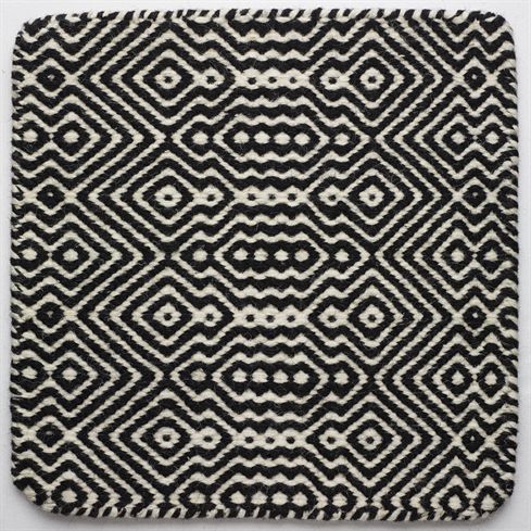 Moderner Teppich - INDIANA FLATWEAVE - Nash Andrea - geometrisches Muster / Wolle / handgewebt