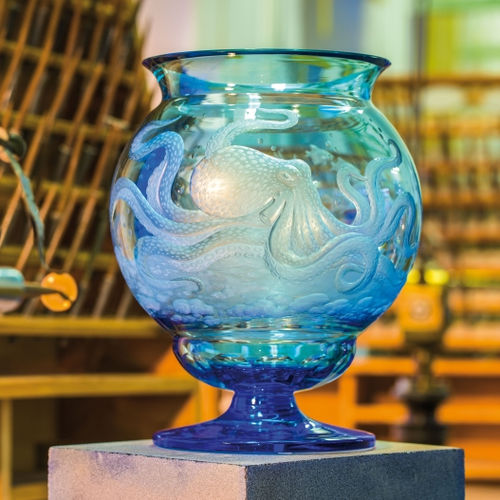 Klassische Vase - BERNADETTE 3314 - MOSER, a.s. - Kristall / blau