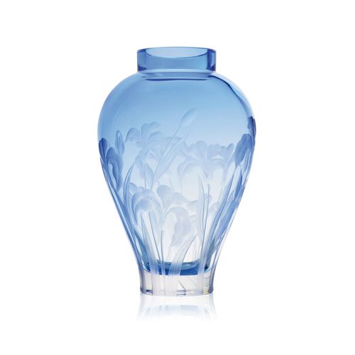 Vase / Art Deco - LIRIO 3201 - MOSER, a.s. - Kristall / blau
