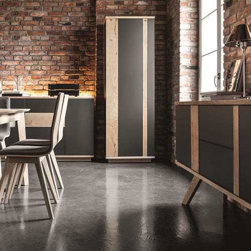 Hoher Aktenschrank - Senales - Fameg - Holz / modern