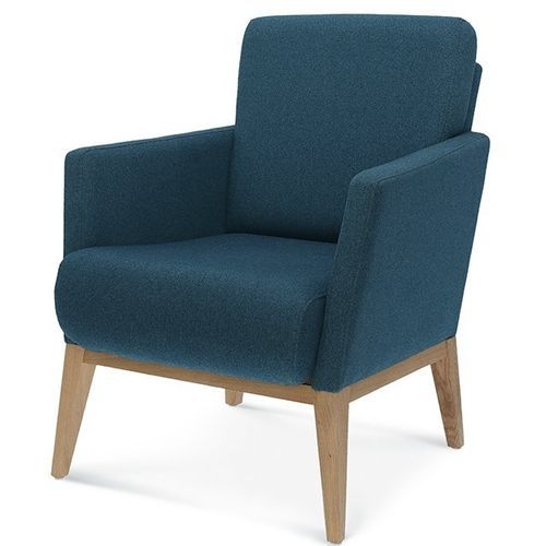 Moderner Sessel - Montana - Fameg - Stoff / Buche / grau