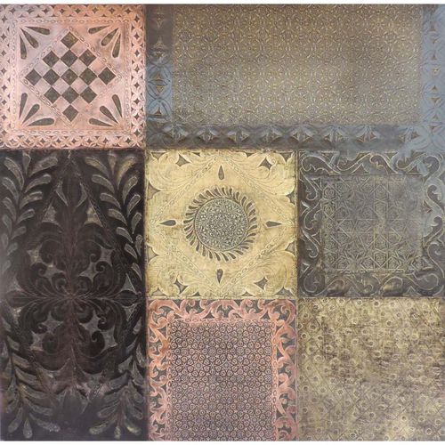 Dekorplatte für Wand - PATCHWORK BRONZE COMBO - Lost Cowboys.com - für Boden / Holz / Kupfer