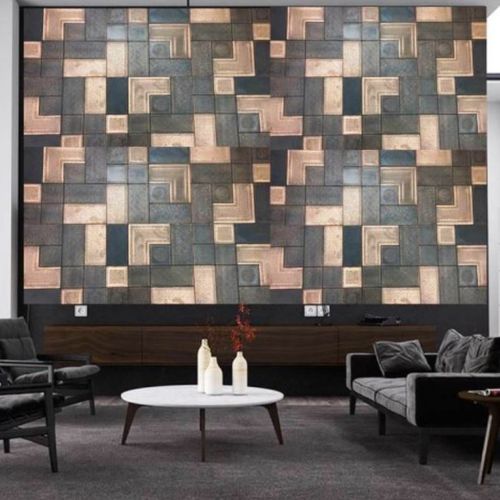 Dekorplatte für Wand - MOROCCAN COMBO COPPER - Lost Cowboys.com - Holz / Kupfer / Patchwork