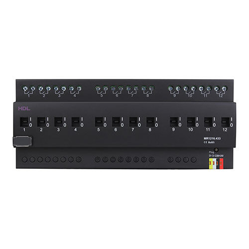 Schaltaktor für Hausautomationssystem - HDL-MR1216.433 - HDL Automation Co., Ltd - DIN-Schiene / für Privatgebrauch / für Gewerbegebrauch