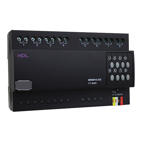 Schaltaktor für Hausautomationssystem - HDL-MR0810.432 - HDL Automation Co., Ltd - DIN-Schiene / für Privatgebrauch / für Gewerbegebrauch