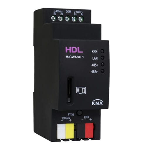 Schnittstellenmodul für Gateway - M/GWASC.1 - HDL Automation Co., Ltd - DIN-Schiene / für Hausautomationssystem / KNX