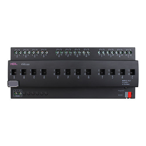 Schaltaktor für Hausautomationssystem - M/R12.16.1 - HDL Automation Co., Ltd - KNX / DIN-Schiene / für Privatgebrauch