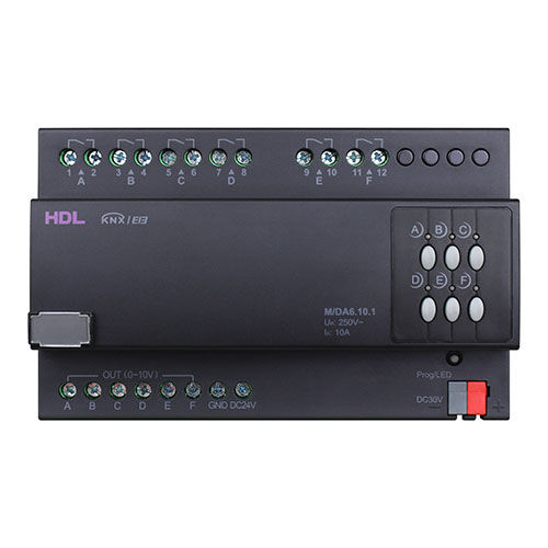 Dimmer auf DIN-Schiene / für DIN-Schiene - M/DA6.10.1 - HDL Automation Co., Ltd - für Hausautomationssystem / KNX