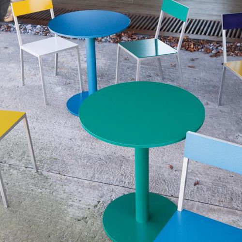 Moderner Tisch - ALU - valerie_objects - Aluminium / rund