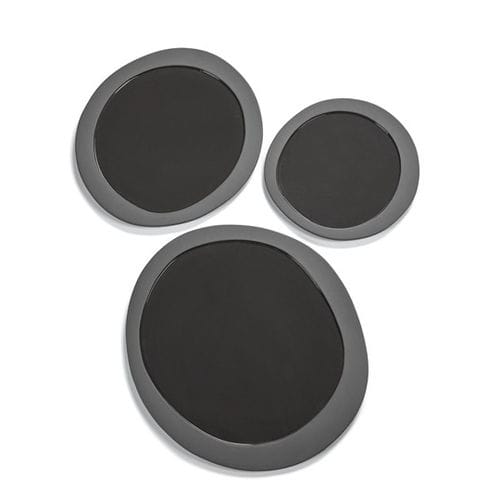 Flache-Teller - v902000 series - valerie_objects - oval / Steinzeug / einfarbig