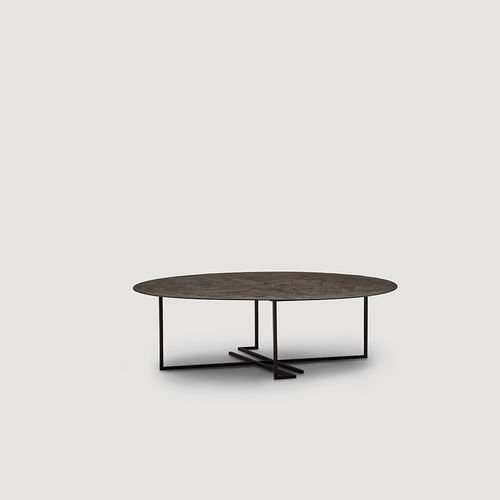 Moderner Couchtisch - URUSHI - da - Metall / rund / für Privatgebrauch