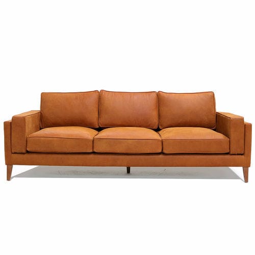 Modernes Sofa - COYOACAN - Moanne - Leder / mit Armlehnen / mit abnehmbarem Kissen