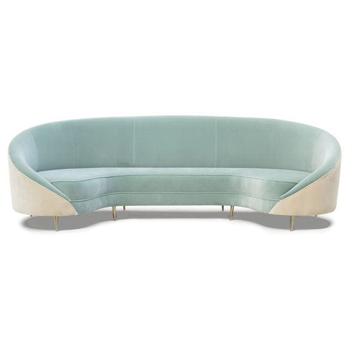 Halbrundes Sofa - BEVERLY - Moanne - modern / Samt / mit Armlehnen