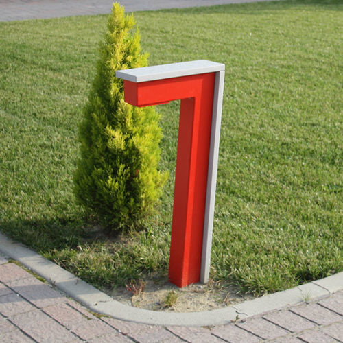 Leuchtpoller für Garten - Nervo - Bottega 7 - modern / Aluminium / Edelstahl