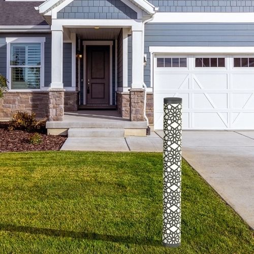 Leuchtpoller für Garten - Simply  - Bottega 7 - für öffentliche Bereiche / modern / Edelstahl