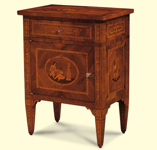 Stil-Nachttisch - 320 - Crestan snc di Crestan Giovanni e Angelica - Holz / rechteckig / mit Schublade