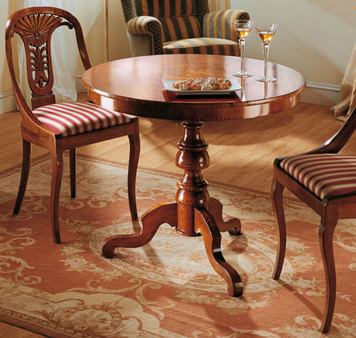 Klassischer Tisch - 337 - Crestan snc di Crestan Giovanni e Angelica - Holz / Gestell aus Holz / rund