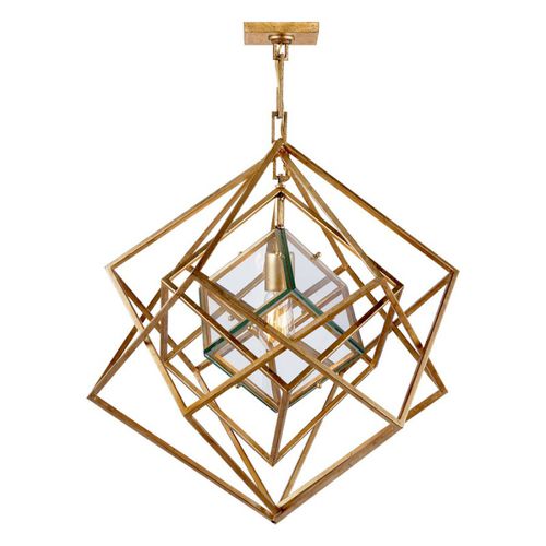 Hängelampe - JR2001 CUBIST SMALL - Alan Mizrahi Lighting - Stahl / Glas / modern