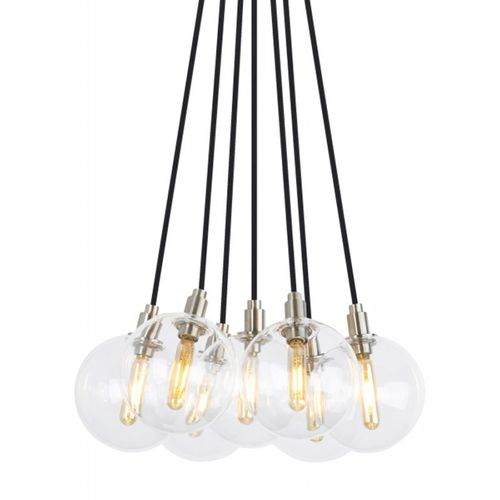 Moderner Kronleuchter - JR2008 GAMBIT - Alan Mizrahi Lighting - Glas / Messing / 12 Glühbirnen