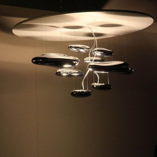 Moderner Kronleuchter - KA1870 ARTEMIDE MERCURY - Alan Mizrahi Lighting - Edelstahl / Aluminium / ABS