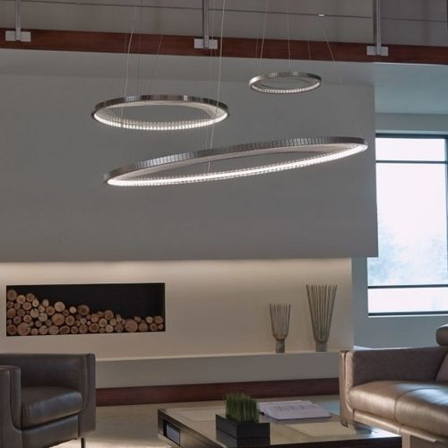 Hängeleuchte - AM832 INTERLACE - Alan Mizrahi Lighting - LED / kreisförmig / Objekteinrichtung
