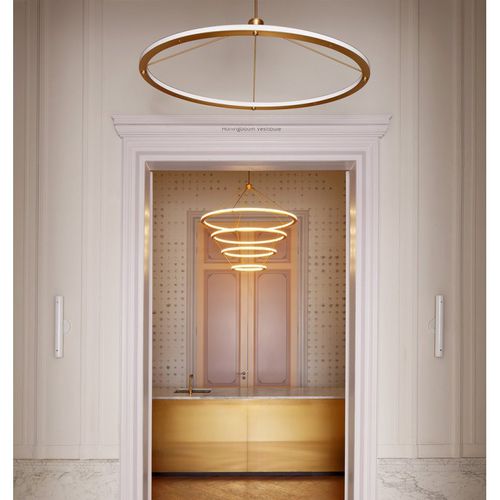 Hängelampe - AL0157 HALO - Alan Mizrahi Lighting - Metall / Acryl / modern