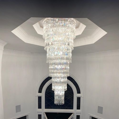 Moderner Kronleuchter - AM778 CRYSTAL BAGEL - Alan Mizrahi Lighting - Kristall / Metall / Farbe anpassbar