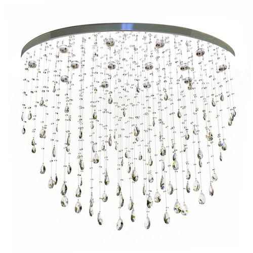 Moderner Kronleuchter - IQ2141 MORNING DEW - Alan Mizrahi Lighting - Kristall / Metall / 5 Glühbirnen