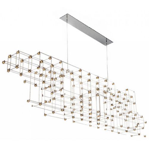 Moderner Kronleuchter - IQ2187 ORION - Alan Mizrahi Lighting - Metall / mit geometrischen Motiven / LED