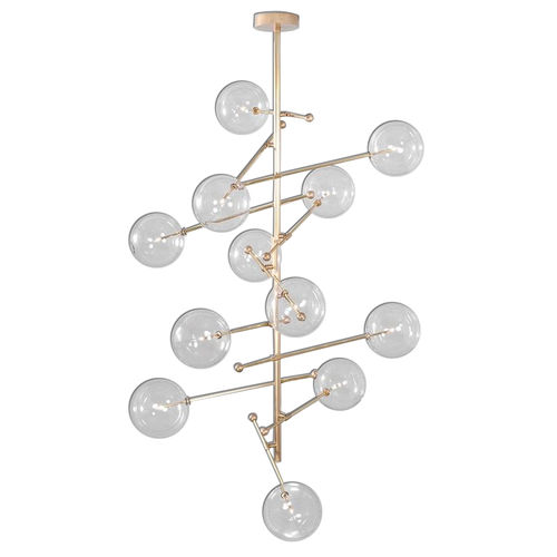 Moderner Kronleuchter - IQ8014 ROHDE - Alan Mizrahi Lighting - Glas / Metall / 12 Glühbirnen