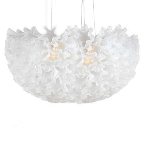 Moderner Kronleuchter - AM2239 DAHLIA - Alan Mizrahi Lighting - Muranoglas / Metall / 8 Glühbirnen