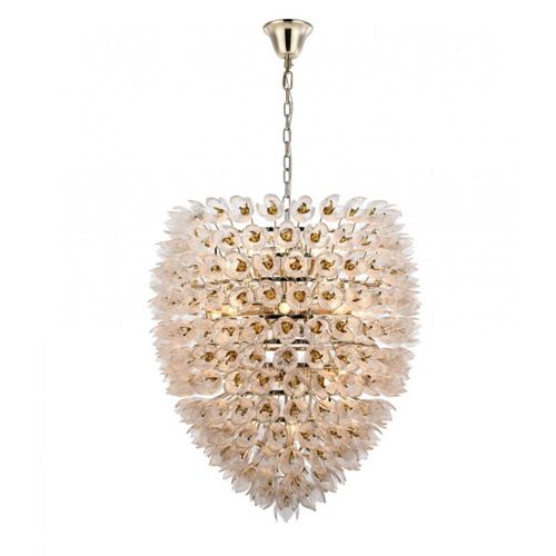 Moderner Kronleuchter - AM962852 GLORYA II - Alan Mizrahi Lighting - Glas / Metall / gold