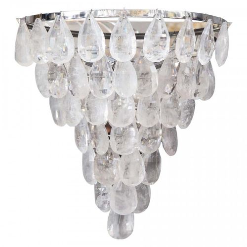 Moderner Kronleuchter - IQ2192 CASCADING SCONCE - Alan Mizrahi Lighting - Kristall / Metall / 1 Glühbirne