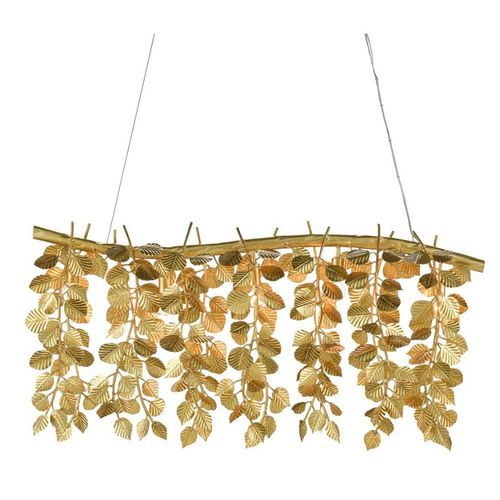 Moderner Kronleuchter - IQ8416 GOLDEN EUCALYPTUS - Alan Mizrahi Lighting - Metall / 1 Ebene / gold