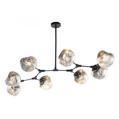Moderner Kronleuchter - QZ2144 RHOME II - Alan Mizrahi Lighting - Glas / Metall / 8 Glühbirnen