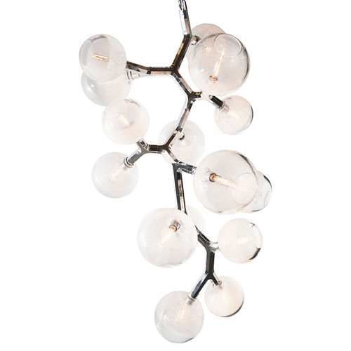 Moderner Kronleuchter - AM28151 ANTLER BUBBLE - Alan Mizrahi Lighting - Kristall / Metall / 15 Glühbirnen