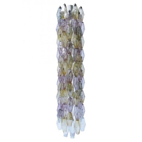 Kronleuchter / venezianischer Stil - QZ931 HANDBLOWN MURANO POLIEDRI - Alan Mizrahi Lighting - geblasenes Glas / 12 Glühbirnen / 1 Ebene
